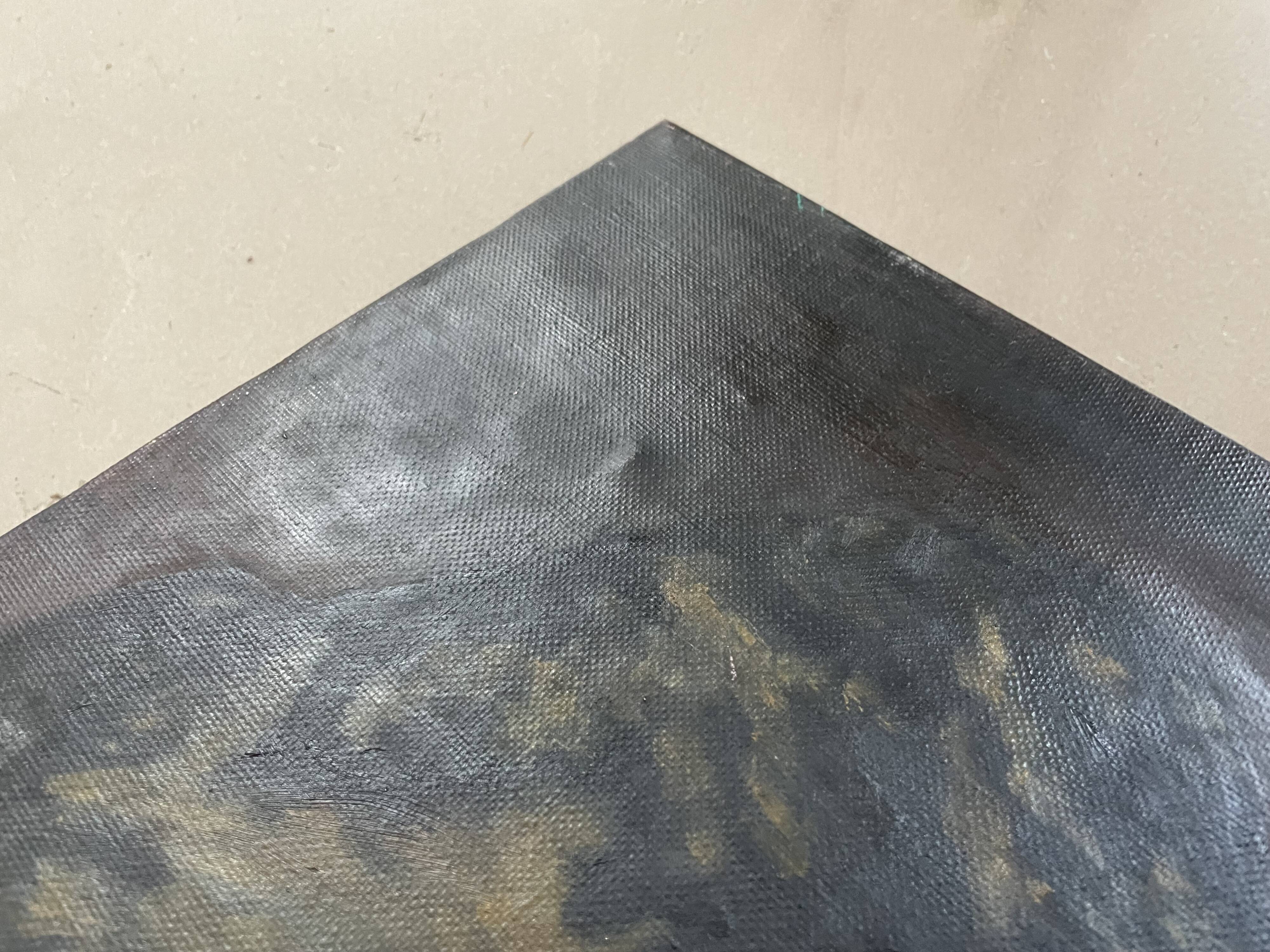 Painting, portrait from behind