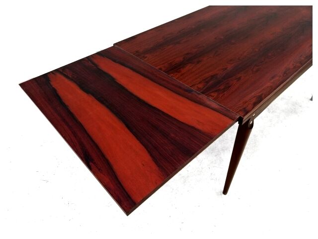 Table extensible palissandre vintage scandinave 1960