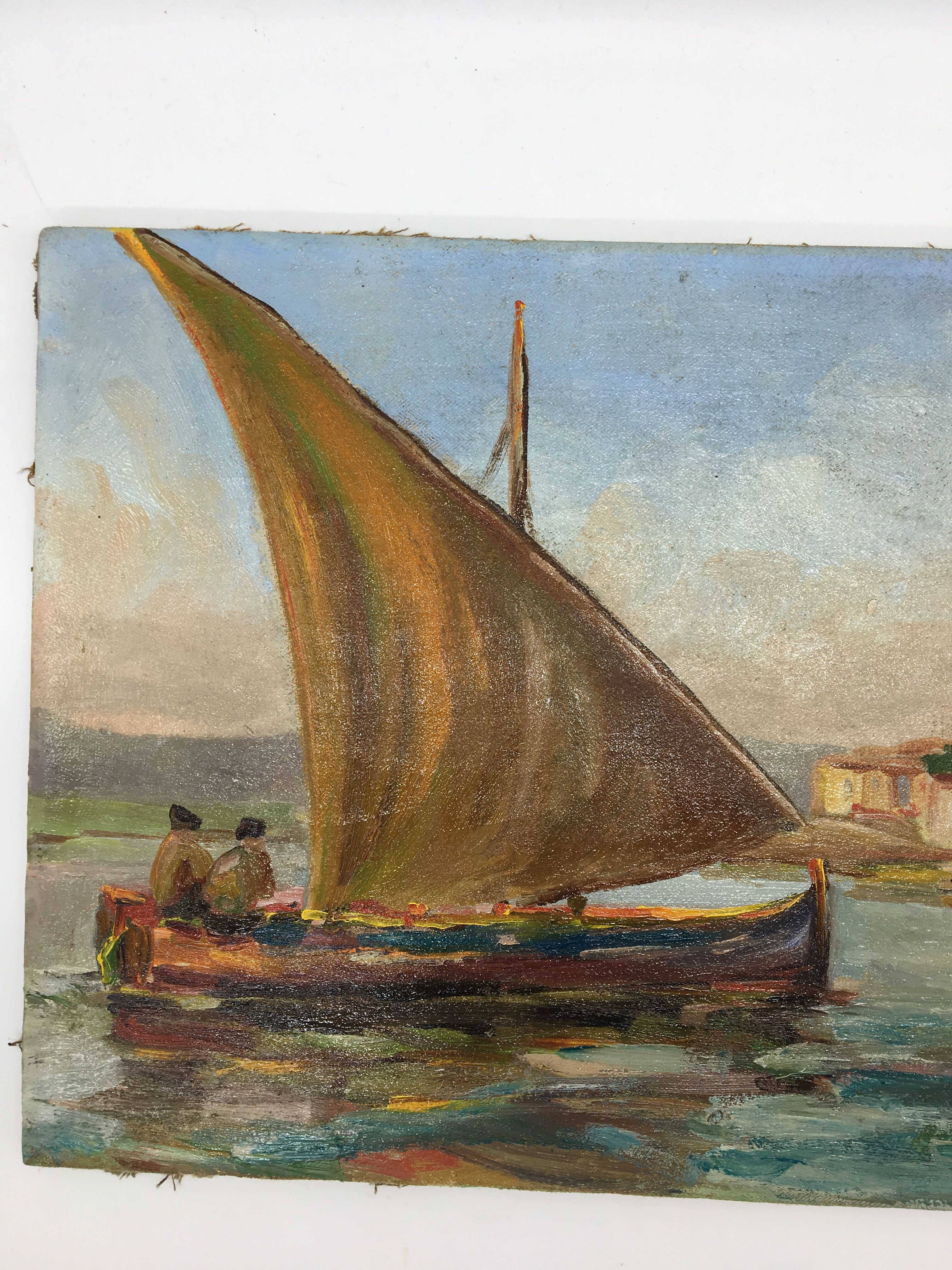 Ancient table, marine, oil on canvas year 70