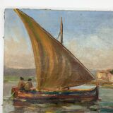 Ancient table, marine, oil on canvas year 70