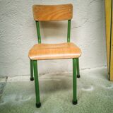 Green school chair