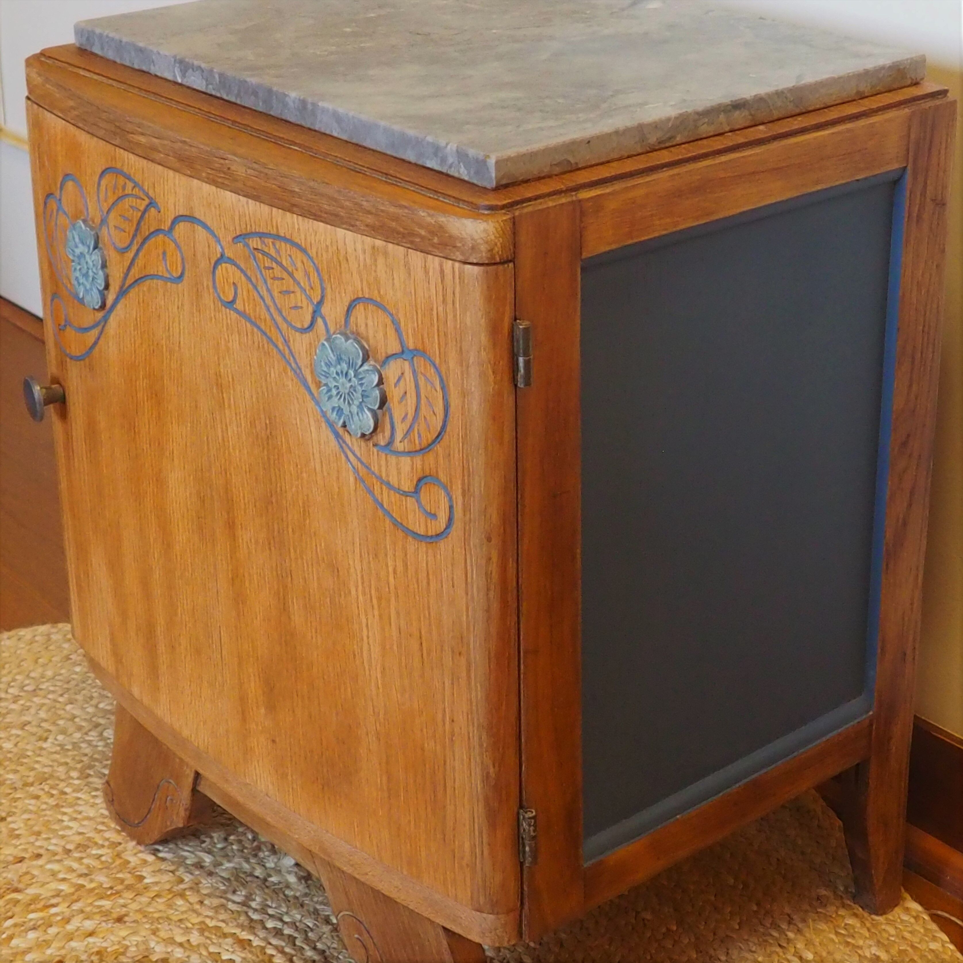 Renovated Art Deco bedside table