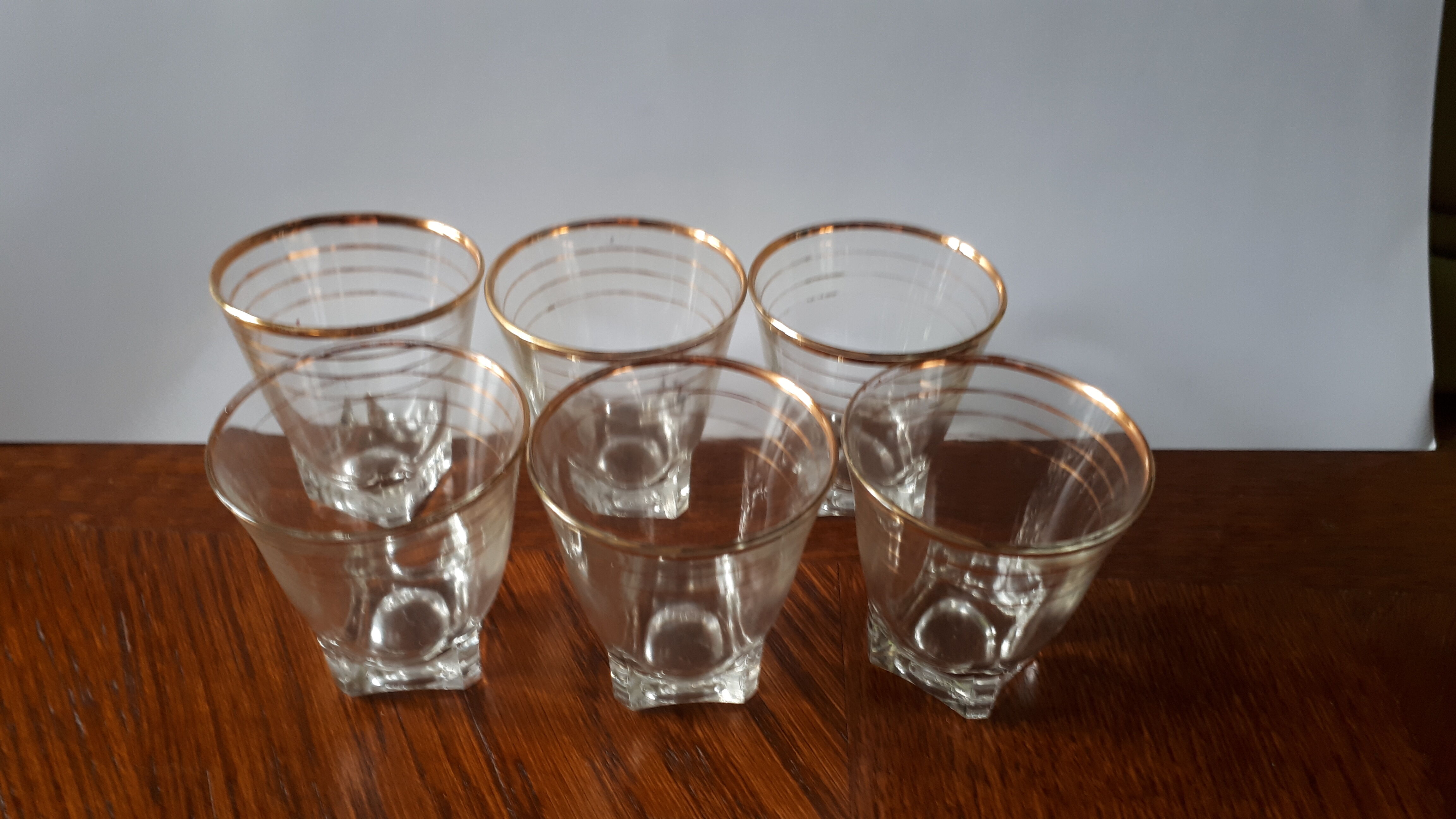 Lot de 6 verres à liqueur anciens "vintage"