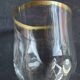 8 Daum gold-plated wine glasses