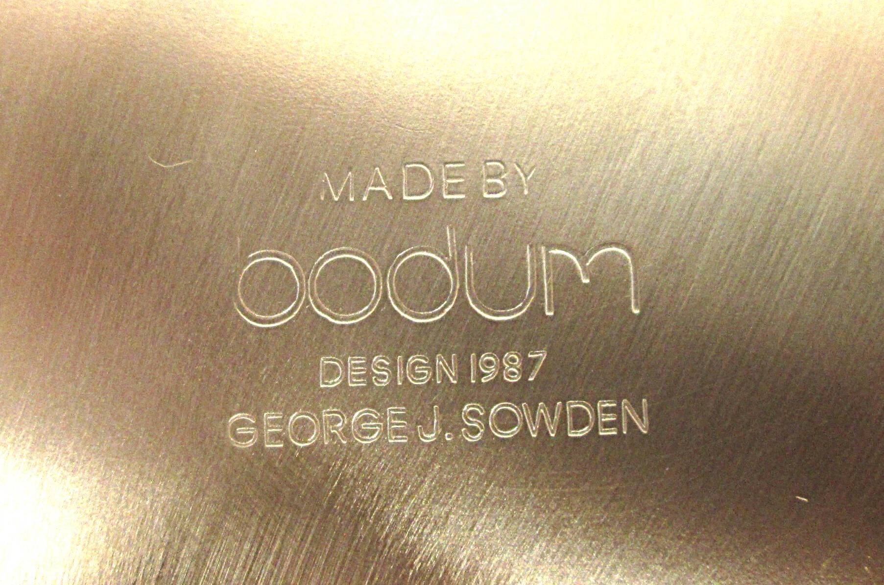 Vintage 1987 George Sowden Bodum Sereno  Memphis Style stainless steel bowl