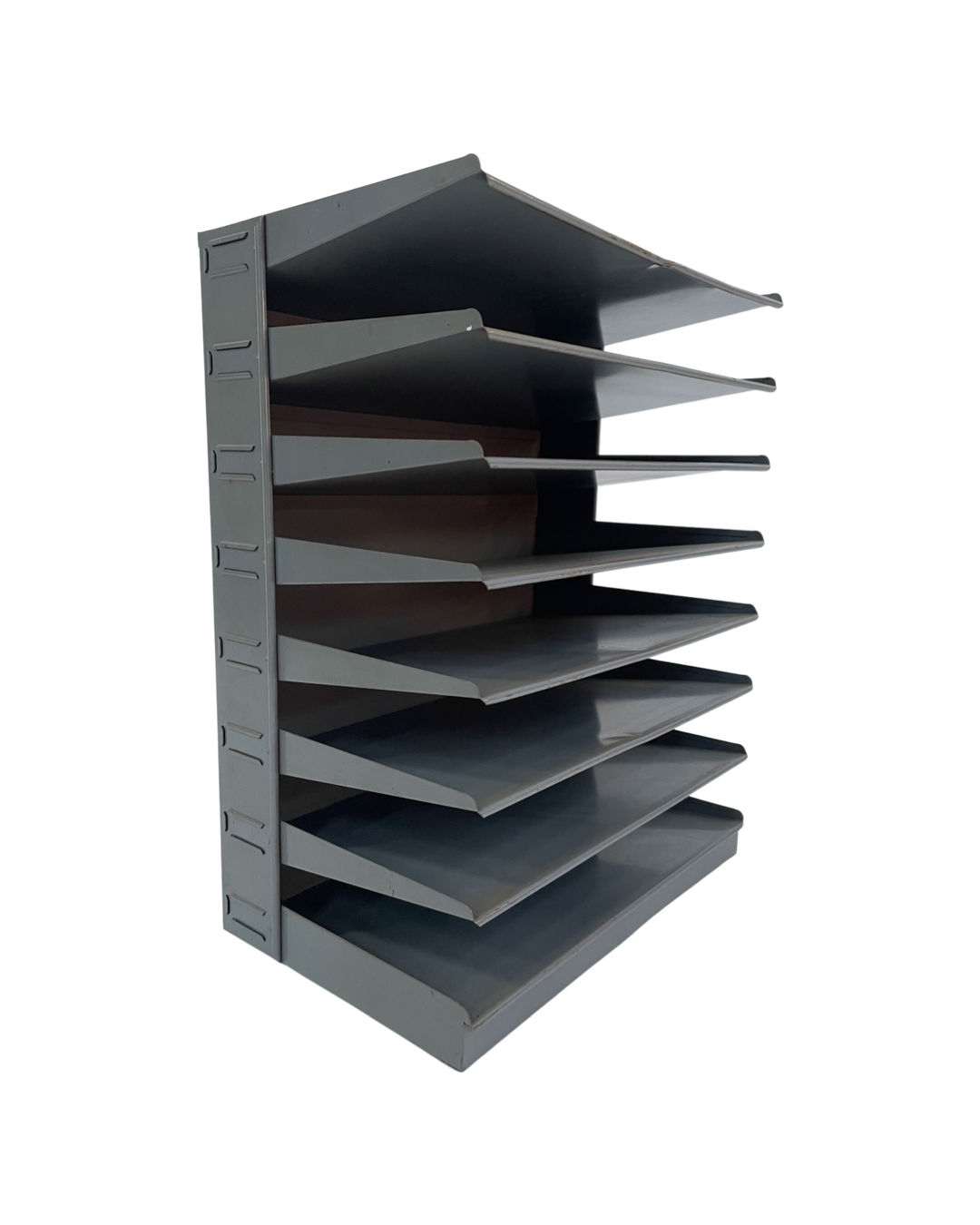 Vintage sorting bin, mailbox industrial 8 compartments 60s design