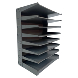 Vintage sorting bin, mailbox industrial 8 compartments 60s design