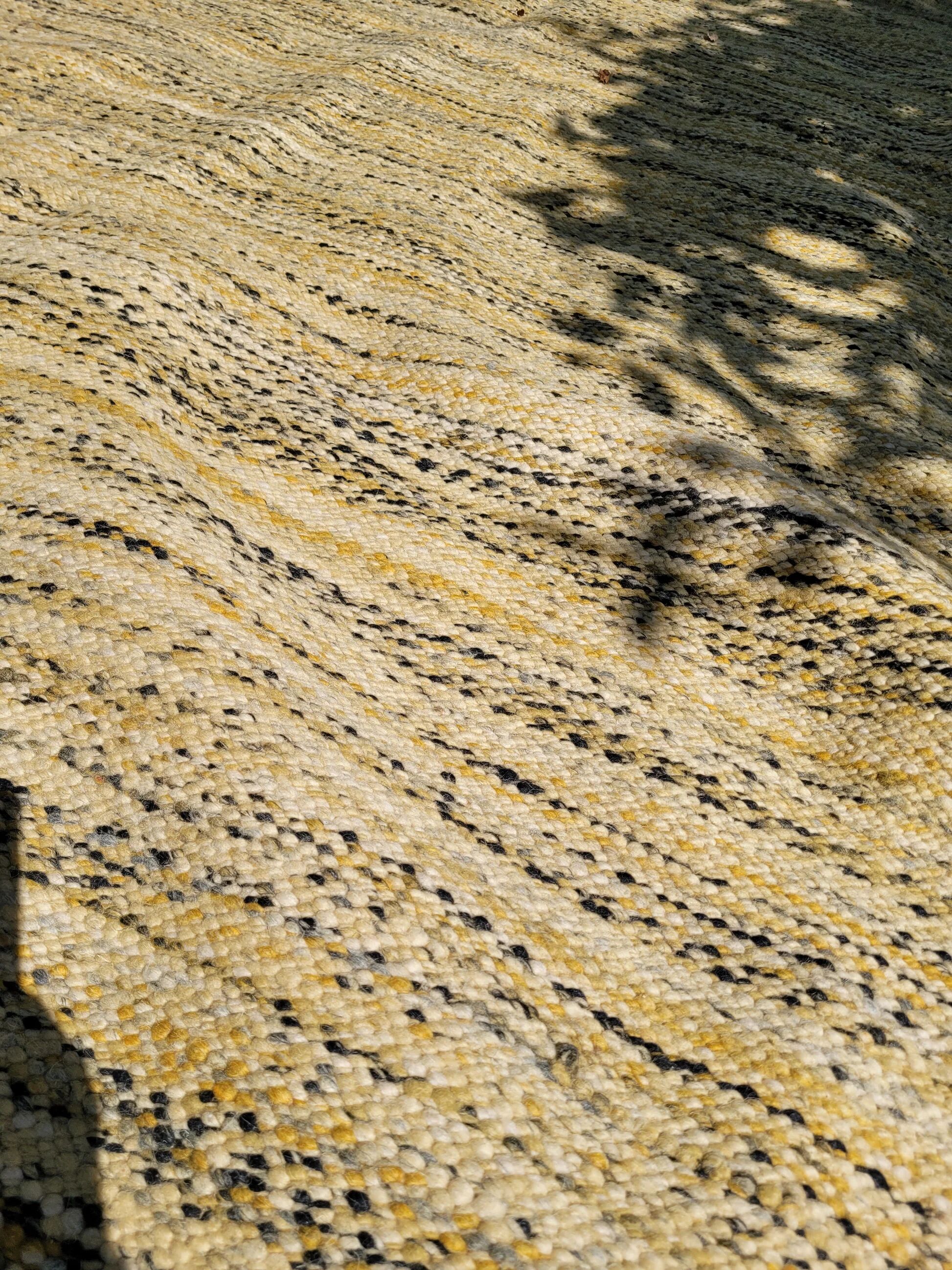 Vintage woven wool rug