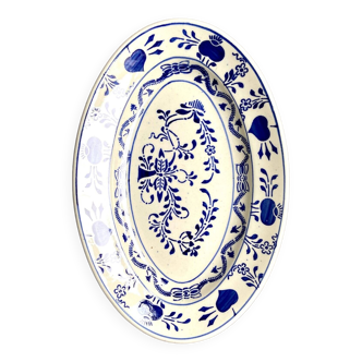 STAFFEL bowl in blue earthenware