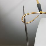 Black and gold chrome pin hanging lamp, 1950