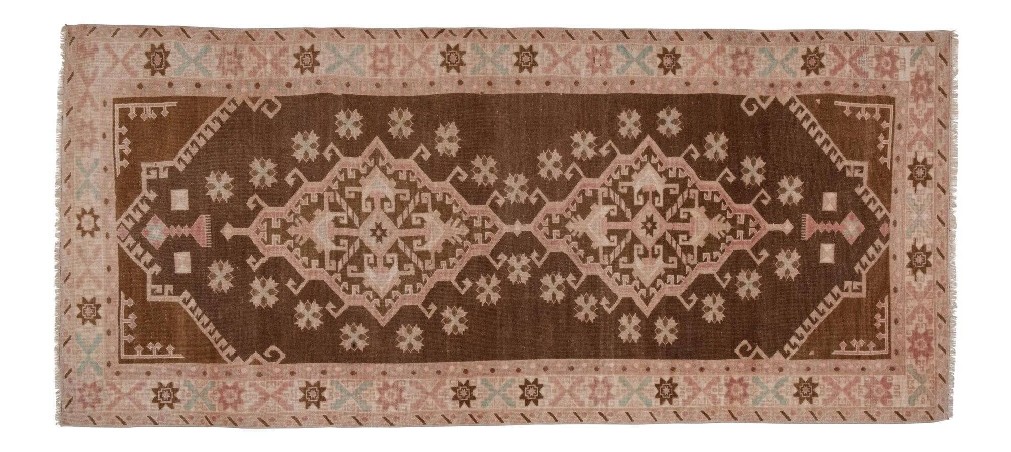 Tapis de couloir turc vintage