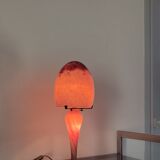 Glass paste lamp signed art of France 1980