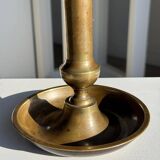 Large adjustable antique gold candlestick H20 D10