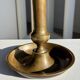 Large adjustable antique gold candlestick H20 D10