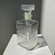 Vintage glass whiskey decanter H:22cm