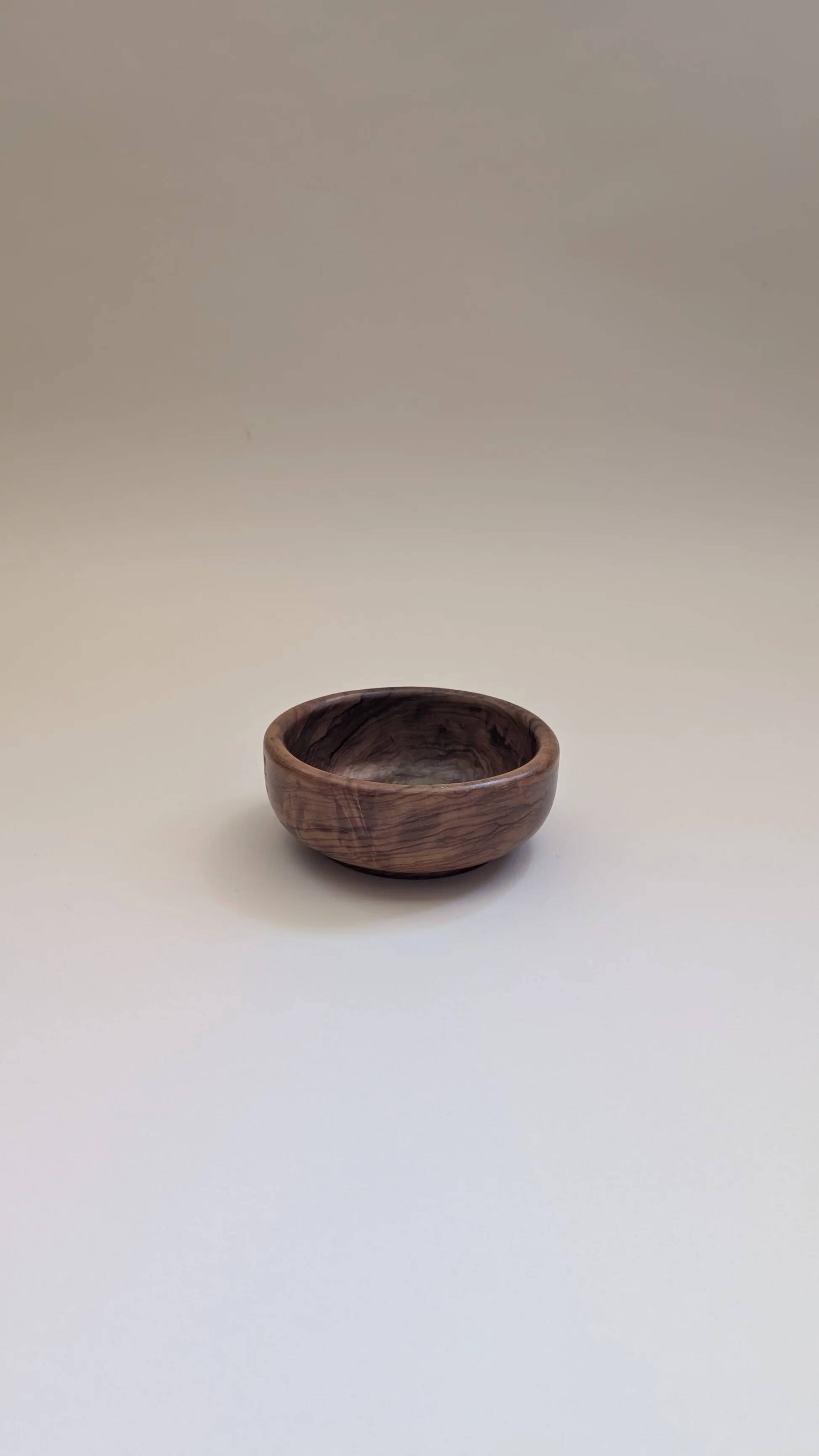Olive wood bowl