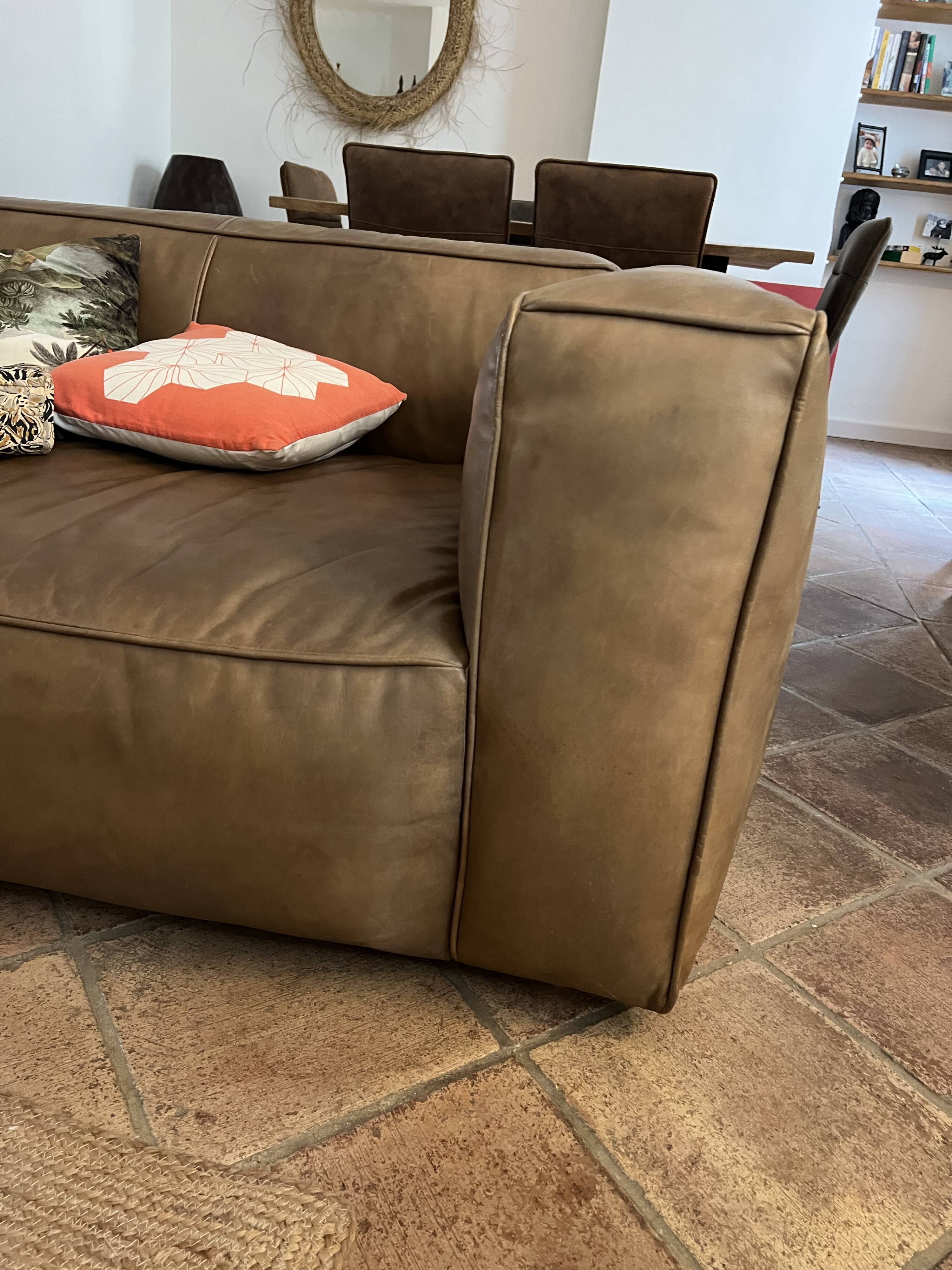 leather sofa