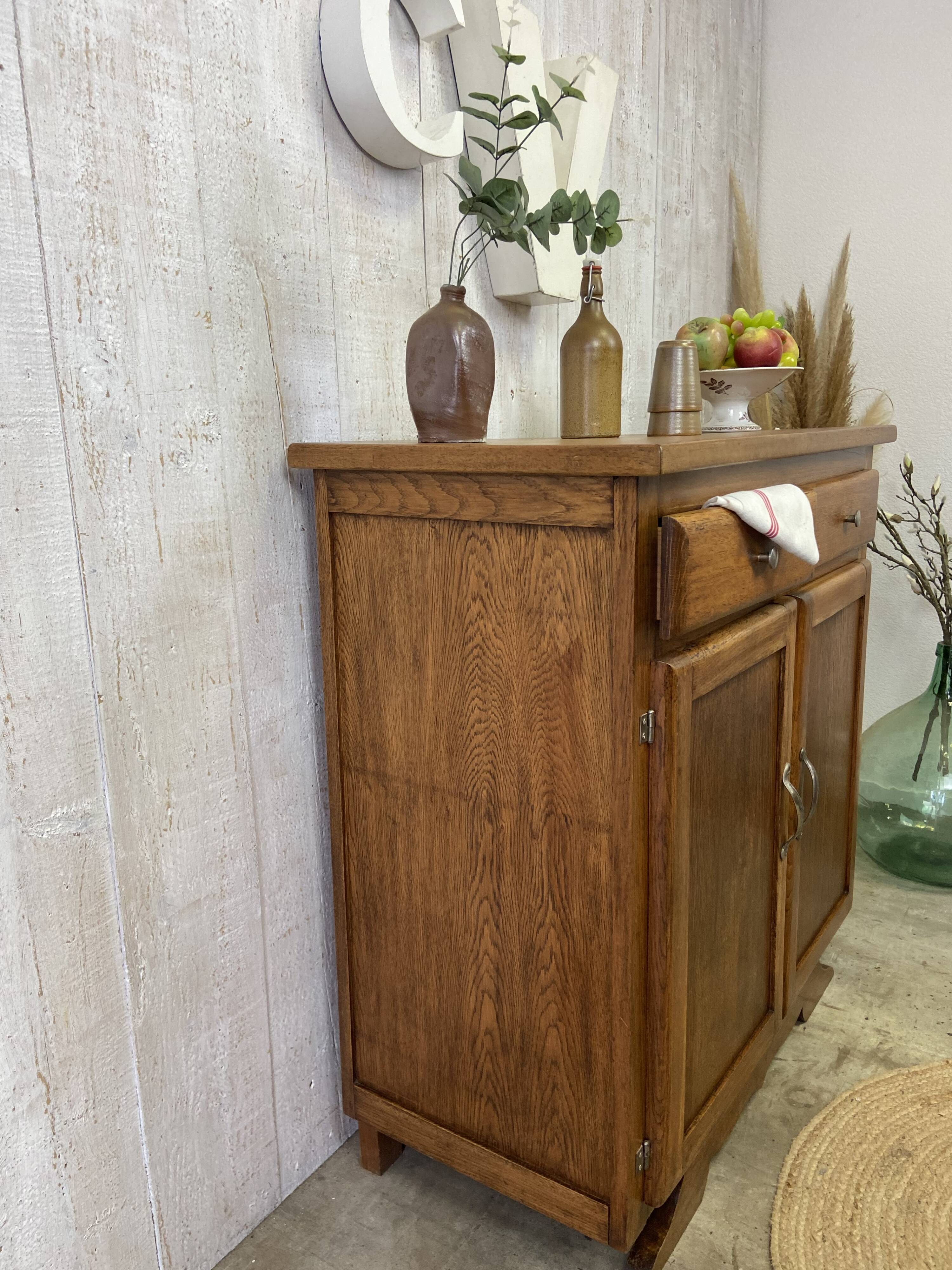 Vintage sideboard with "moustache" base