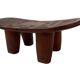 Vintage African hand-carved wooden Senufo stool bench design