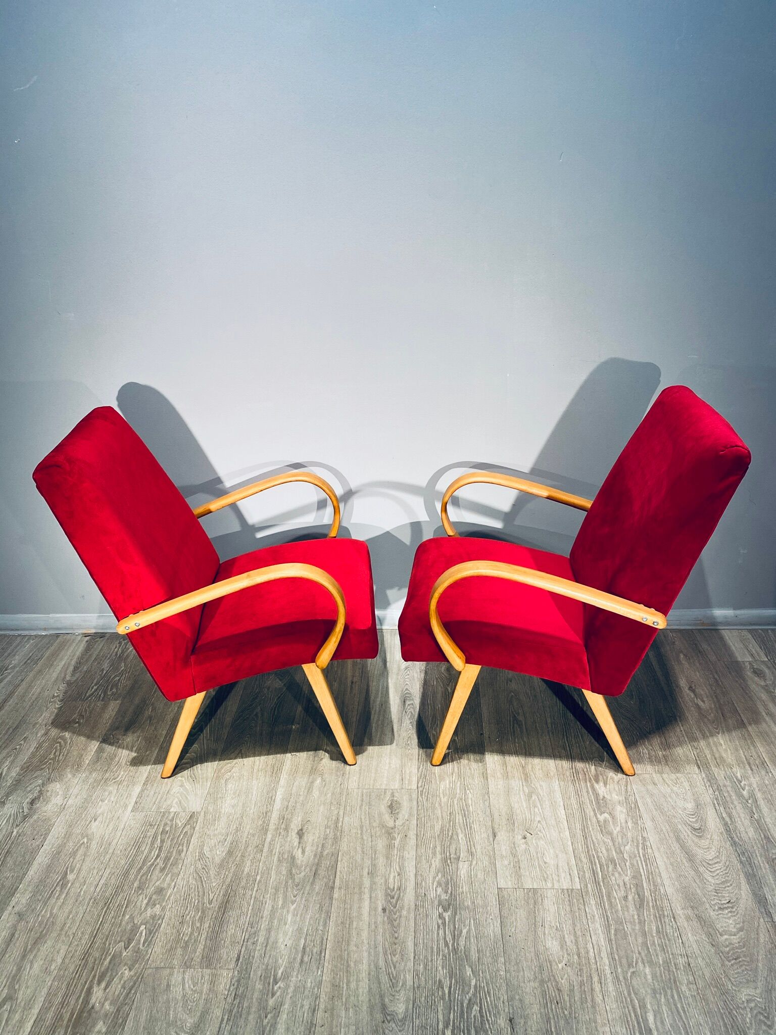 Pair des fauteuils de Jaroslav Smidek pour Ton, vintage 1960