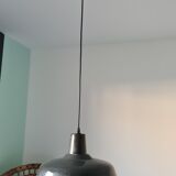 Vintage industrial suspension in enamelled sheet metal