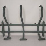 Curved wooden coat rack