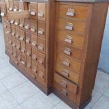 Meuble d'apothicaire de métier en sapin 53 tiroirs