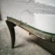 Table basse art déco plateau miroir biseauté