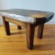 Brutalist coffee table made of solid wood – Handcrafted – 1960s-70s