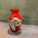 Vase West Germany red