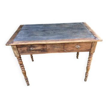 Small antique desk - beautiful patina - 99 x 60