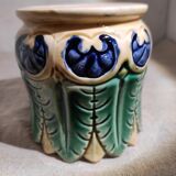Cache-pot vase en barbotine