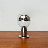 Vintage German ceiling lamp in chrome and glass from the space age by Motoko Ishii for Staff, 1970s.