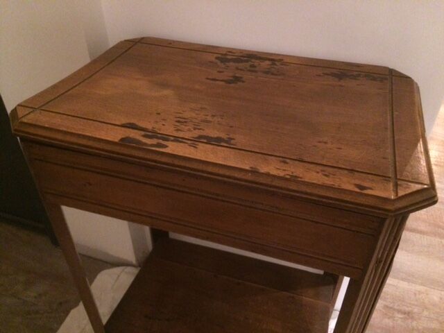 Console type wooden antique Walnut