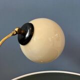 Mid-century art deco style opaline glass wall sconce or desk lamp