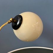 Mid-century art deco style opaline glass wall sconce or desk lamp