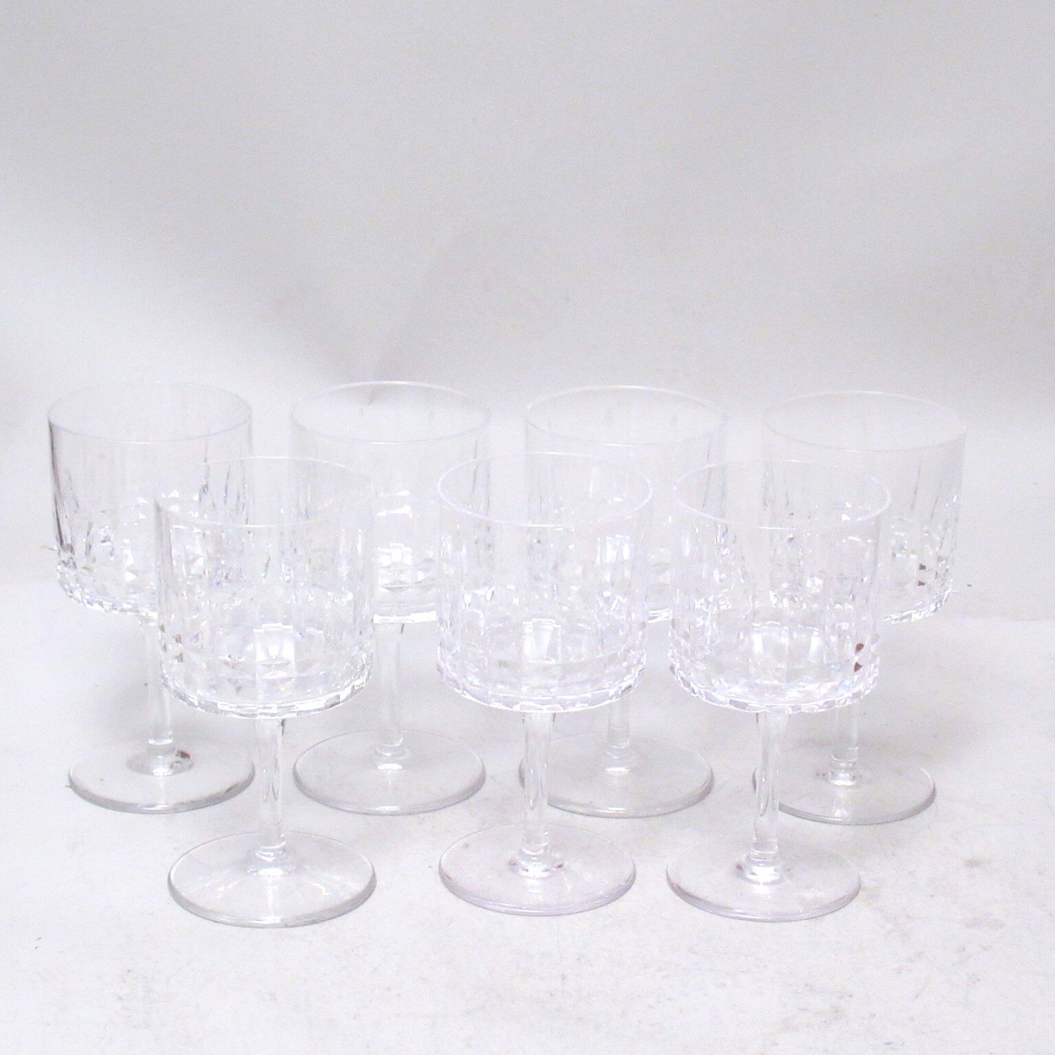 Crystal stemmed glasses