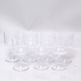 Crystal stemmed glasses