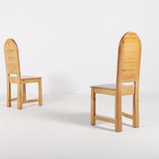 Set of 6 Swedish solid pine chairs by Sven Larsson Möbelshop