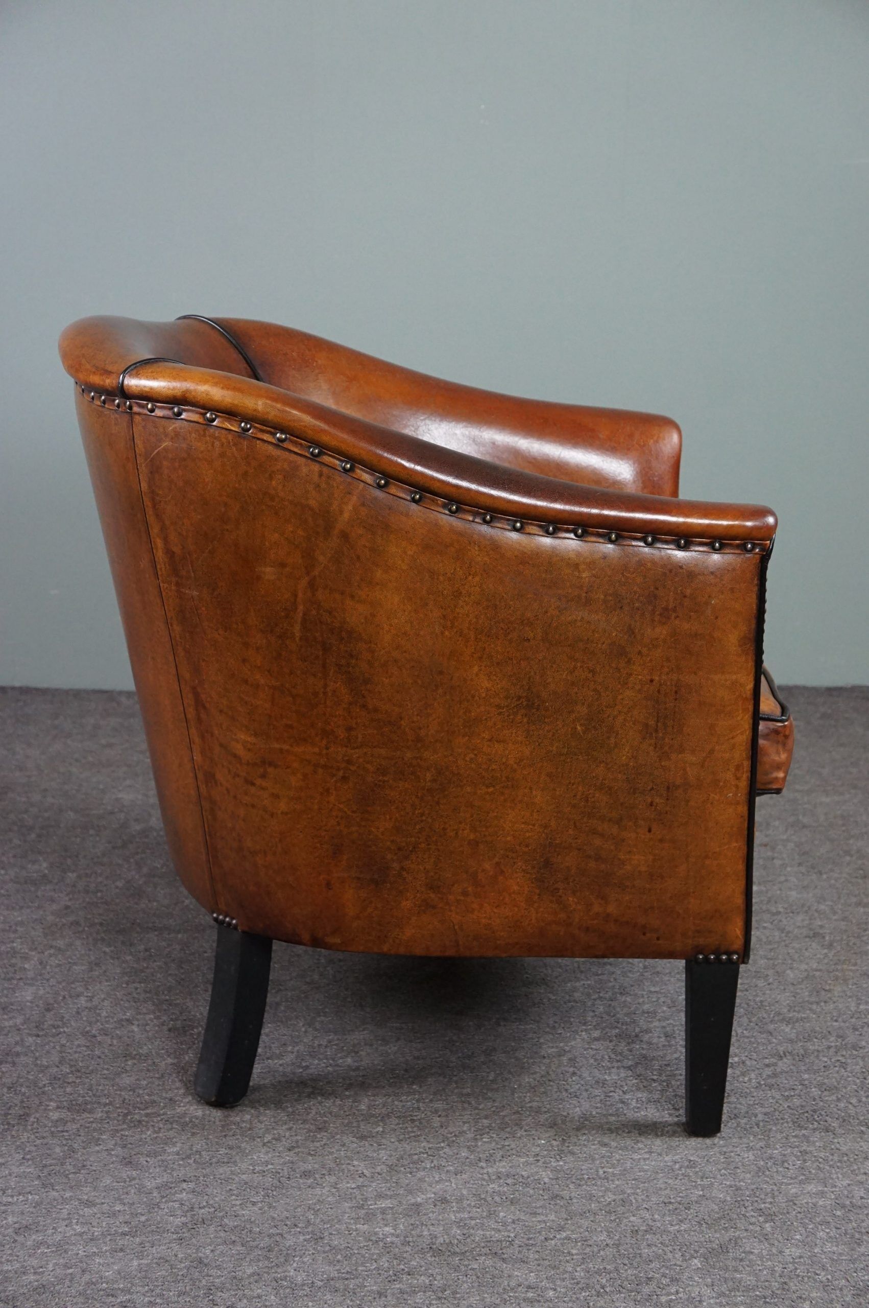 Club armchair in sheepskin