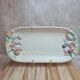 Rectangular plate in slipware decorated with fruits – signed Pw – 40 cm