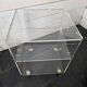 1970s Plexiglas side table on wheels