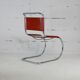 Chaise MR10 Mies Van Der Rorhe circa 1960 cuir cogna