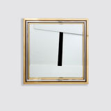 Italian mirror brass chrome by Romeo Rega 1970