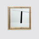 Italian mirror brass chrome by Romeo Rega 1970