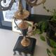Chandelier laiton et marbre