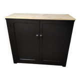 Parisian sideboard in black painted wood
