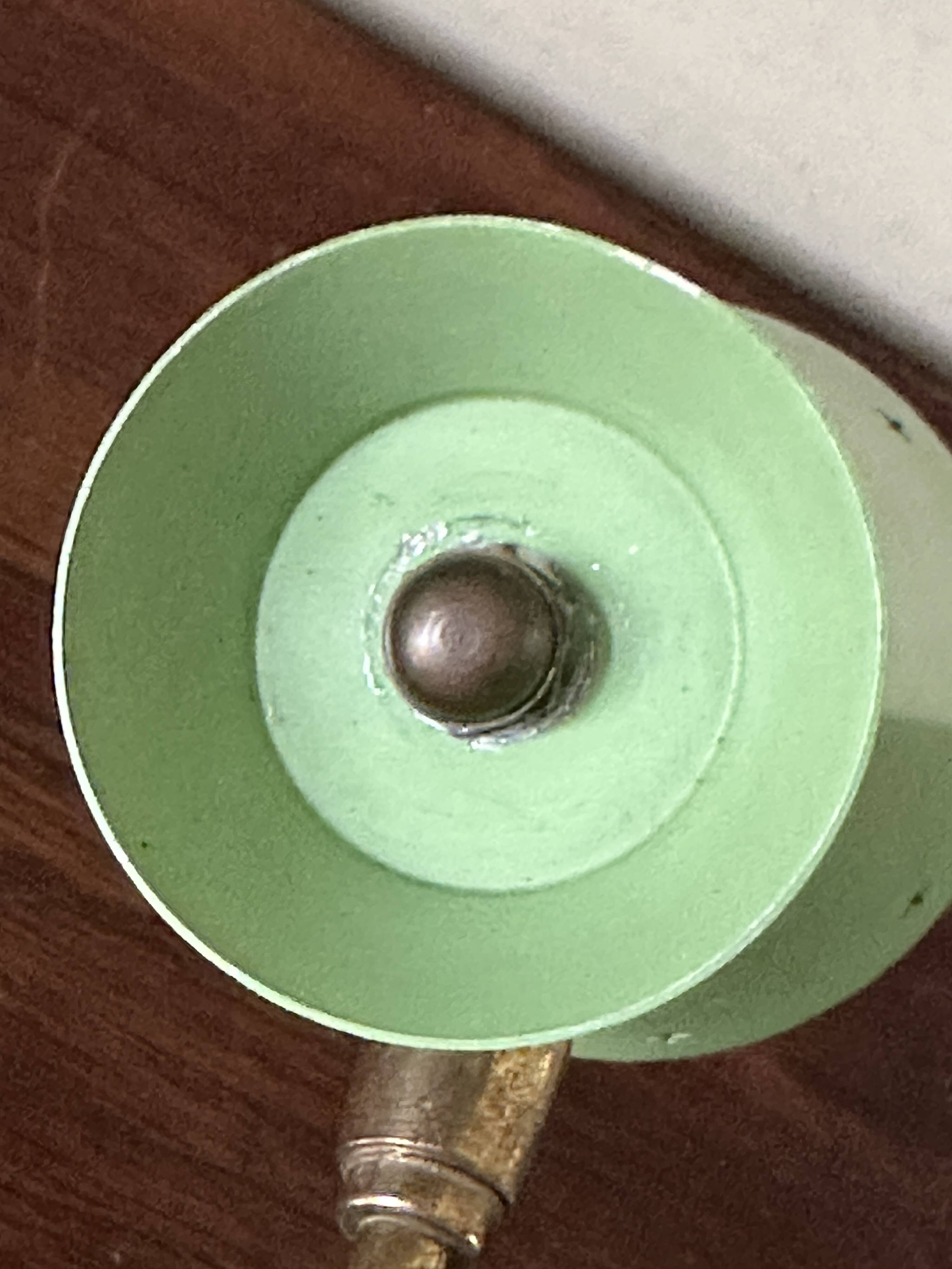 Lampe cocotte diabolo verte design années 60