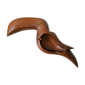 Ashtray toucan teak 1960 vintage