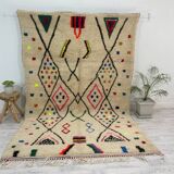 Handmade wool berber rug 260 x160 cm